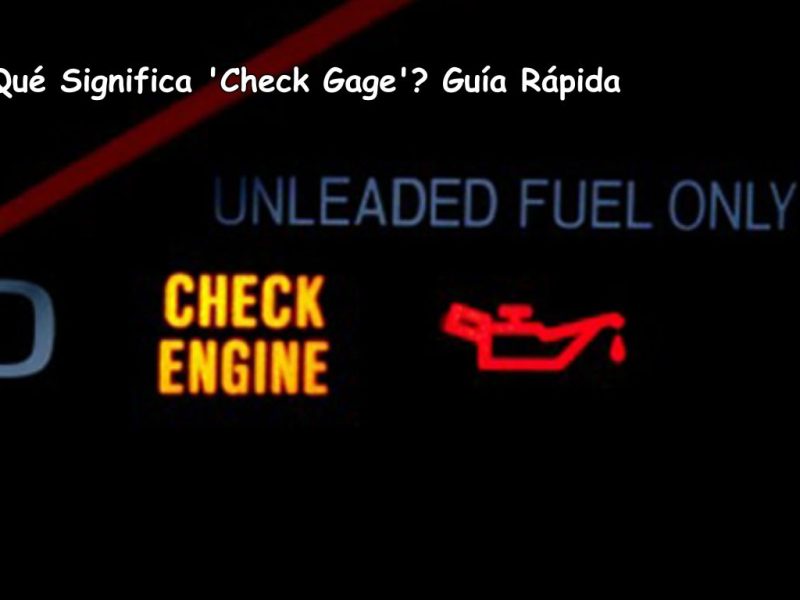 ¿Qué Significa 'Check Gage'? Guía Rápida
